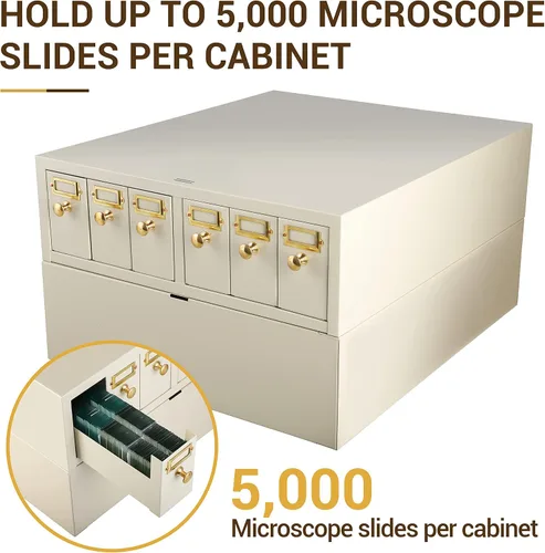 Miniatura 8 de 4E's USA Gabinete de almacenamiento deslizante - Almacenamiento modular con 6 cajones con capacidad para hasta 5,000 toboganes de laboratorio