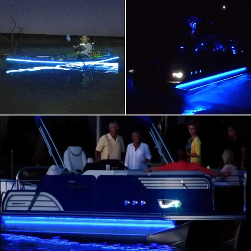 Miniatura 7 de Seaponer luz de pontón para barco, tira LED marina para barco Duck Jon Bass, velero, kayak, iluminación flexible, luz de cubierta, iluminación 10m
