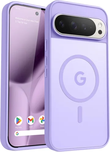 Miniatura 119 de Funda para teléfono Google Pixel 9 Pro XL, Compatible con Magnético, Protección contra Caídas de Grado Militar Translúcida Mate Resistente a Golpes