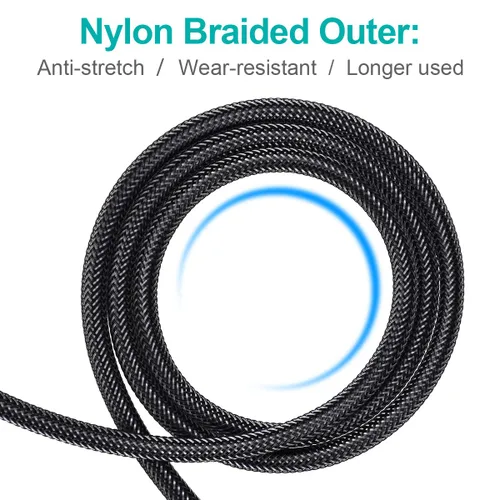 Miniatura 7 de EMK Cable óptico Toslink de 90 grados con enchufe giratorio de 360 grados, cable de fibra óptica S/PDIF Toslink macho a macho para cine en casa