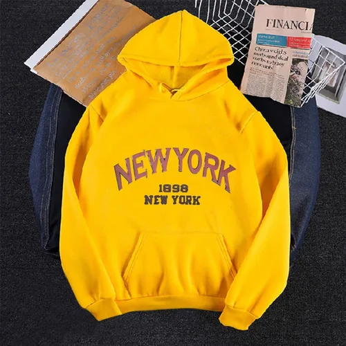 Miniatura 2 de Sudaderas con capucha de manga larga para mujer estilo casual de moda de gran tamaño ligeras con bolsillo