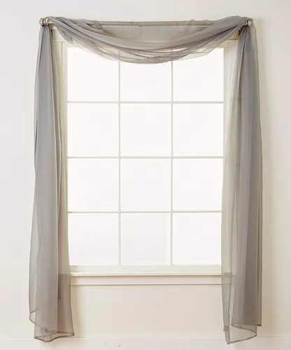 Miniatura 56 de Elegant Comfort - Cortinas transparentes de lujo con bolsillo para barra para cocina, dormitorio y sala de estar, Microfibra, Beige