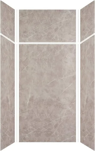 Miniatura 64 de Transolid EWKX483696-41 Expressions - Kit de pared de ducha de 6 paneles con extensión, 36 pulgadas de largo x 48 pulgadas de ancho x 96 pulgadas