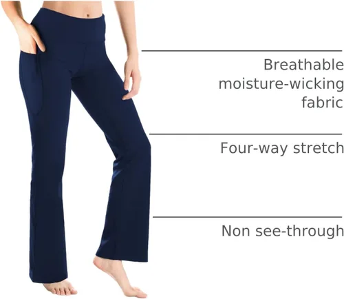 Miniatura 9 de Yogipace - Pantalones de yoga con bolsillos laterales para mujer, de 25/27/29/31/33/35/37 pulgadas, para descansar y para entrenamiento