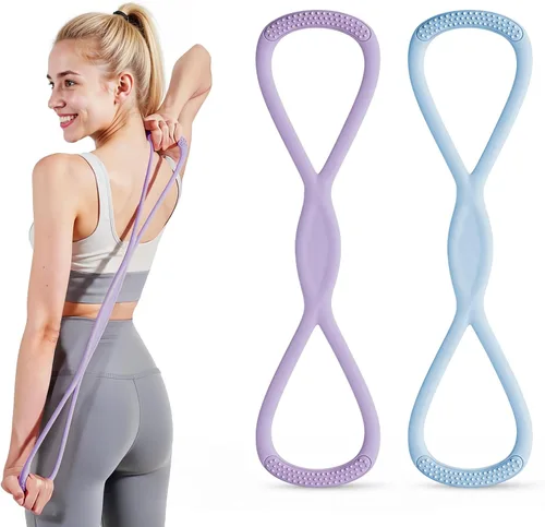 Miniatura 12 de Figura 8 banda de resistencia, figura 8 bandas de resistencia para mujeres y hombres, figura de banda de resistencia para entrenamiento, asas 15