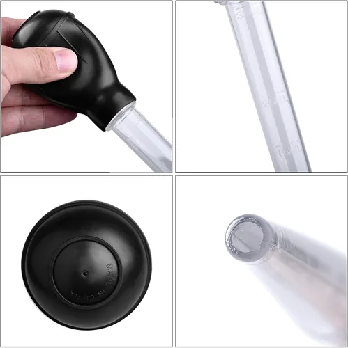 Miniatura 3 de WEAVERBIRD Cambiador de agua manual para pecera, gotero para acuario, 1.0 fl oz (1.0 fl oz), gotero de pipeta limpio para acuario, removedor de Negro
