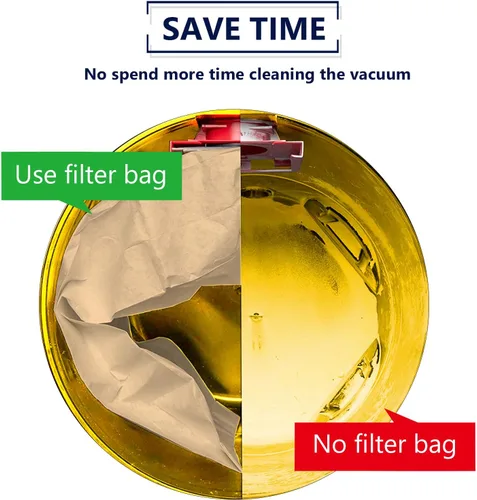 Miniatura 4 de KEEPOW Bolsas de filtro de polvo desechables de alta eficiencia, paquete de 12 – Compatible con DEWALT DXVA19-4101, DXV06P, DXV09P, DXV10P, DXV10S