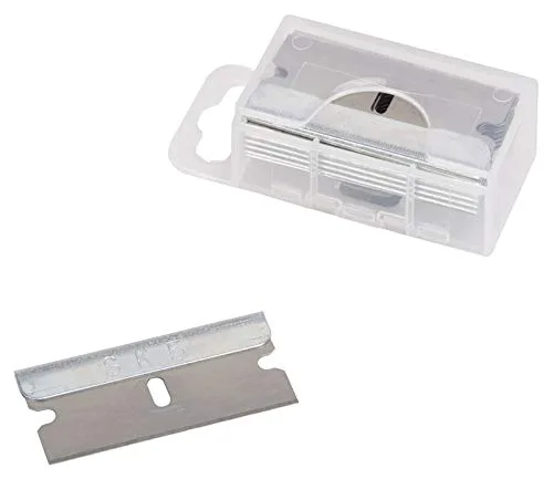 Edward Tools Paquete de 10 cuchillas de afeitar con dispensador – SK5 repuestos de cuchillas de afeitar de un solo filo de acero aleado para