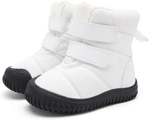 Miniatura 136 de BMCiTYBM Botas de nieve de invierno para bebés y niños pequeños, de piel sintética, cálidas, antideslizantes, zapatos para primeros pasos
