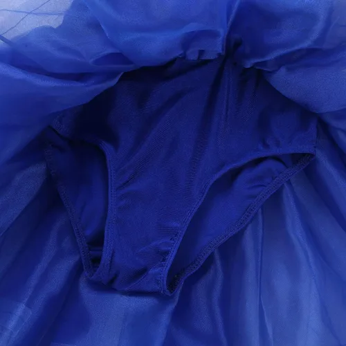 Miniatura 4 de YiZYiF Vestido de ballet de lentejuelas para niñas con leotardo de gasa