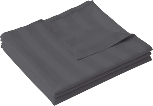 Miniatura 30 de Sábana plana de algodón tamaño Full solamente, 600 hilos 100% algodón egipcio sábana superior 1 pieza, sábanas planas frescas y transpirables Gris