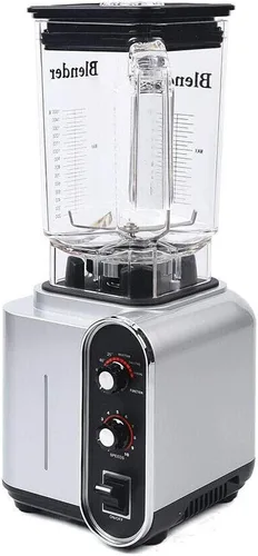 Miniatura 4 de Licuadora insonorizada, 110 V, 2200 W, 1.5 L, licuadora comercial de jugo de frutas con carcasa de sonido silencioso para puré, trituración