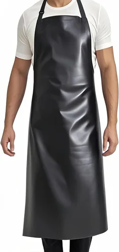 GoldPig Delantal impermeable de alta resistencia, vinilo de goma resistente a productos químicos para industria, laboratorio, cocina, carnicero y