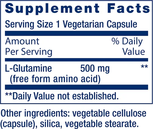 Miniatura 4 de Life Extension L-glutamina, 500 mg de L-glutamina, aminoácidos, apoya la salud muscular y la salud inmunológica, sin gluten, sin OMG, 100 cápsulas