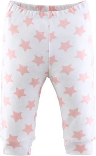 Miniatura 5 de The Peanutshell Conjunto de pantalones para bebé niña Paquete de 5 en tallas de recién nacido a 24 meses Floral, rosa, blanco, estrellas