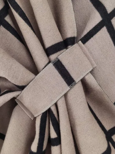 Miniatura 6 de Moss Rose Chal envolvente tipo chal para mujer, capa Ruana, frente abierto, chal para otoño e invierno