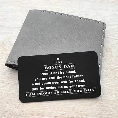 Miniatura 3 de Topthink Regalo para el día del padre para padrastro y padrastro, regalo de Navidad para papá, incluso si no es por sangre, You Are Still the Best