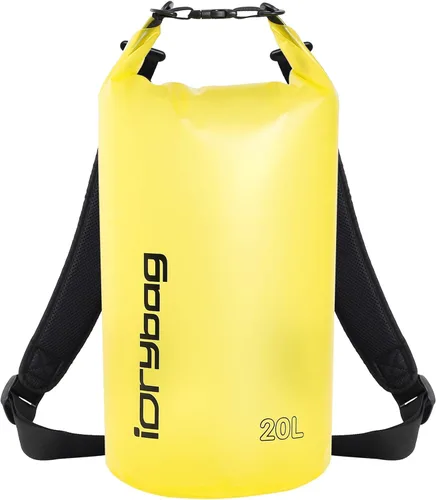 Miniatura 7 de IDRYBAG Bolsa seca transparente impermeable 2L/5L/10L/15L/20L, pequeña bolsa impermeable para kayak