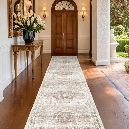 Miniatura 66 de Alfombra Boho Negra para Sala de Estar - Alfombra de Área Lavable de 10x14 Pies, Alfombras de Comedor para Debajo de la Mesa, Alfombra Suave de Pelo