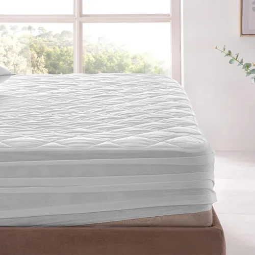 Miniatura 5 de YATAS BEDDING Perle - Protector de colchón acolchado, lavable a máquina y de fácil cuidado, protección y comodidad superiores, parte superior