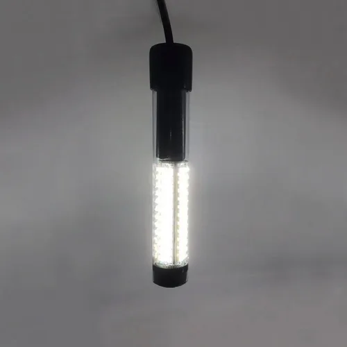 SAMDO IP68 Lámpara LED submarina de 12V para pesca, luz de 1080 lúmenes que atrae peces, luz para pesca nocturna de 10.8W Blanco
