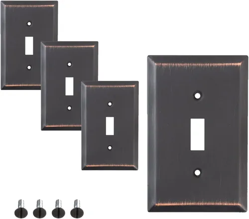 Miniatura 11 de Placa de pared de acero plana, color bronce