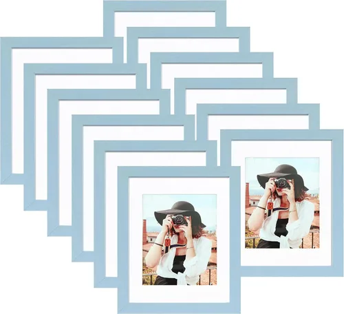Miniatura 127 de Picrit - Juego de 12 portarretratos de 4 x 6 pulgadas, para fotos de 3.5 x 5 con paspartú o 4 x 6 pulgadas sin paspartú, marcos para colgar