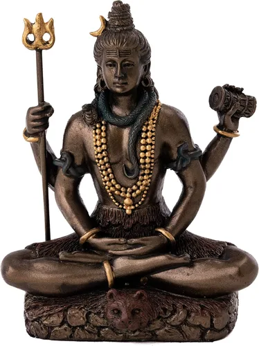 Miniatura 9 de Elefante hindú miniatura 2 pulgadas, Ganesh, dios del éxito Buena protección Polvo de bronce mezclado con resina – acabado de bronce con acentos