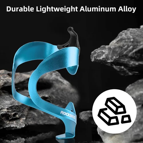 Miniatura 3 de ROCKBROS Soporte para botella de agua para bicicleta, ligero, resistente, aleación de aluminio, jaula para bebidas con tornillos, soportes para A4