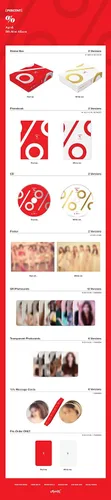 Miniatura 4 de Apink - [Porcentaje%] 8º Mini CD blanco Ver +80p PhotoBook+1p QR PhotoCard+1p Transparente PhotoCard+1p Tarjeta de Mensaje+Juego de tarjetas