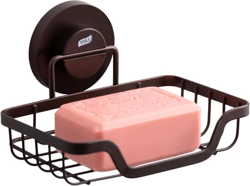 Miniatura 14 de TAILI - Jabonera con ventosa para jabón, porta-champú de barra para pared de ducha, bandeja de ahorro de jabón con drenaje para baño, soporte