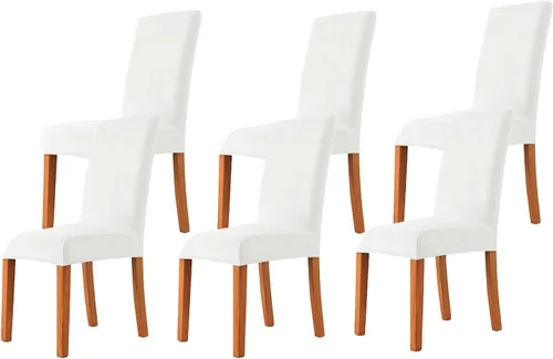 Miniatura 54 de Velvet Chair Covers Beige Gray, Stretch Dining Room Chair Covers 2 Pack, Super Fit Dining Chairs Slipcovers Spandex Washable Kitchen Parson Chair