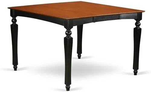 Miniatura 3 de East West Furniture CHEL5-BLK-LC - Juego de mesa de comedor de 5 piezas de altura de mostrador, incluye una mesa de cocina cuadrada con hojas