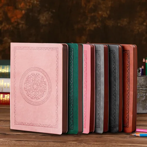 Miniatura 6 de Fetinar Cuaderno vintage de cuero 2026, 300 páginas, cuadernos de cuero con tapa blanda rayados para mujeres y hombres, cuadernos para escribir