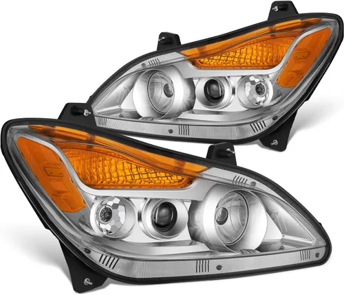 Miniatura 12 de DNA MOTORING HL-HAY-037-BK Par de Faros con LED DRL Secuencial de Señal de Giro con Reflector Compatible con Kenworth T680 13-21, Cromo/Negro