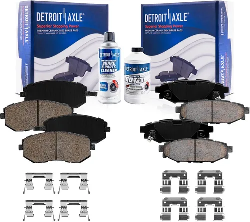 Miniatura 74 de Detroit Axle - Kit de freno delantero para Dodge Ram 1500 Durango Dakota Chrysler Aspen Dakota Driver Side Disco Freno Pinza de freno de cerámica