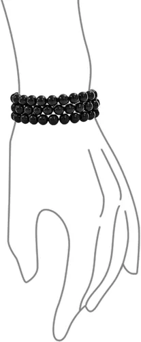 Miniatura 19 de Bling Jewelry Juego de 3 pulseras elásticas unisex apilables con cuentas redondas de 0.315 pulgadas para mujeres, adolescentes y hombres, multihebra