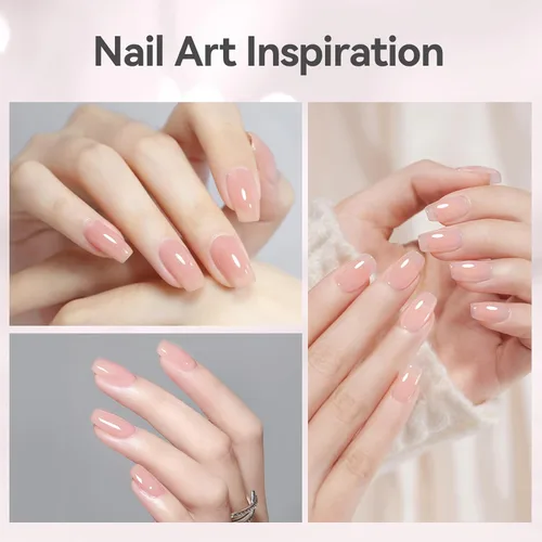 Miniatura 8 de BORN PRETTY Gel constructor para uñas, gel fortalecedor de gel de extensión 8 en 1, gel de construcción dura, gel base de gel rosa, gel constructor