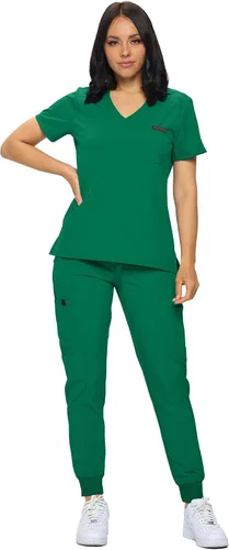 Miniatura 4 de Monarch Uniforms Camiseta médica para mujer con un bolsillo para mujer