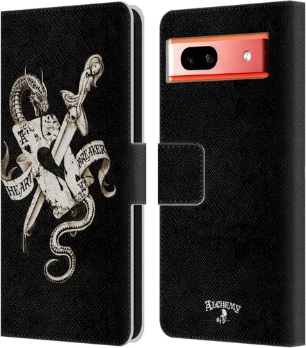 Miniatura 10 de Head Case Designs Funda de piel con licencia oficial de Alchemy Gothic 13 Dagger Illustration, compatible con Google Pixel 7a