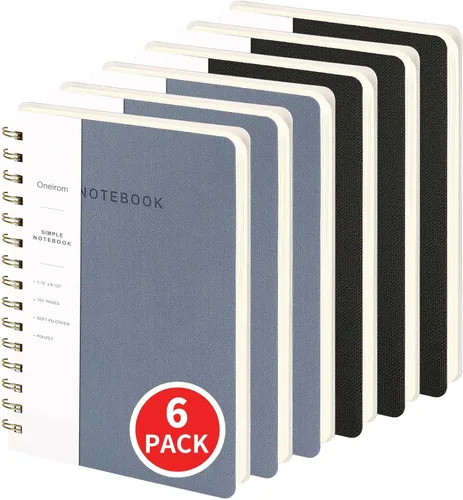 Miniatura 20 de Cuaderno de espiral – Cuaderno grande de tapa dura de 8.5 x 10.98 pulgadas con banda elástica y bolsillo, 180 páginas, diario plano de alambre