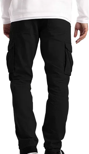 Miniatura 68 de Pantalones deportivos para hombre, pantalones de otoño e invierno y sólidos para hombres y hombres, cómodos con múltiples bolsillos