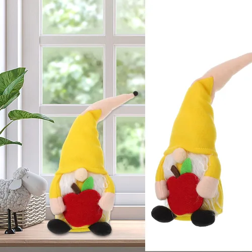 Miniatura 3 de NUOBESTY Adorno de muñeca, muñeco sin rostro de gnomo con tapa de lápiz, adorno para el hogar, muñeca para el hogar y el escritorio del aula