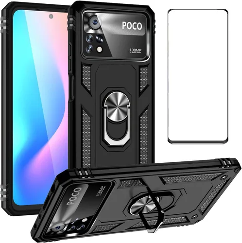 Miniatura 15 de Funda para Xiaomi redmi Note 12 Pro Plus 5G con protector de pantalla, soporte delgado protección militar a prueba de golpes Armor Defender Funda
