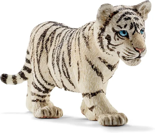 Schleich Wild Life, figura de animal, juguetes de animales para niños y niñas de 3 a 8 años, cachorro de tigre blanco, a partir de 3 años
