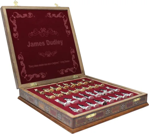 Miniatura 6 de Juego de ajedrez de lujo personalizable