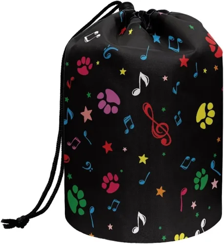 Miniatura 7 de COEQINE Bolsas de maquillaje con cordón, bolsas de gran capacidad para mujeres, bolsas de aseo femeninas para viajes y trabajo, Púrpura