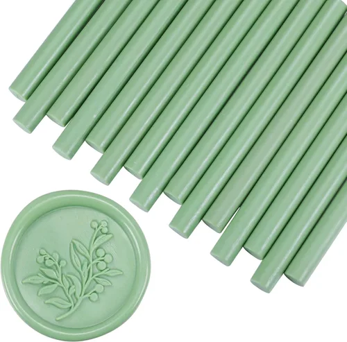 Miniatura 28 de Yoption 15 barras de cera para sellar pistola de pegamento para sello de cera, ideal para invitaciones de boda, sobres, tarjetas, ideas de regalo