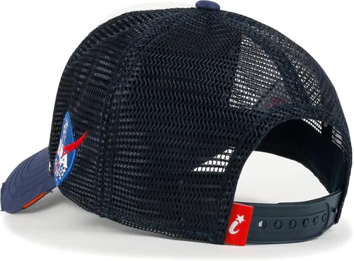 Miniatura 4 de ililily Gorra de béisbol estructurada con logotipo de gusano de la NASA prémium