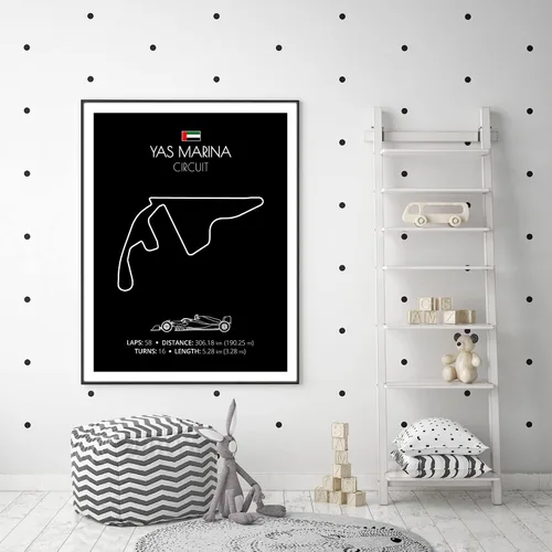 Miniatura 117 de Custom Car Posters Póster hecho a mano compatible con Autodromo Enzo e Dino Ferrari (Imola, Italia), póster de pista de carreras diseñado